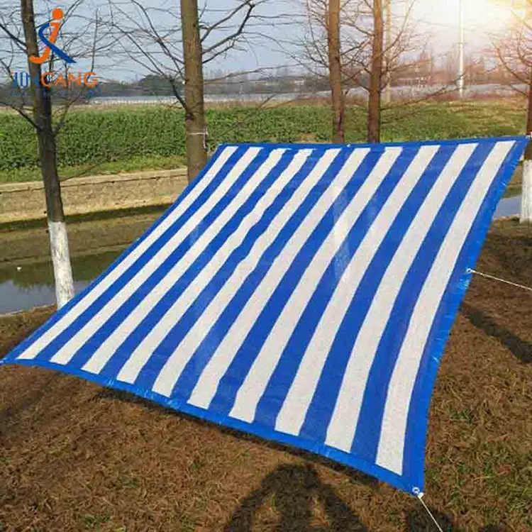 Material reciclat 100% PP Tarpaulină cu triunghi negru armat
