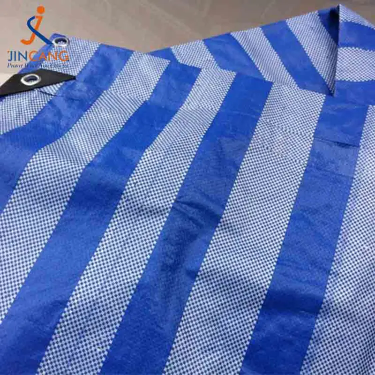 Material reciclat 100% PP Tarpaulină cu triunghi negru armat