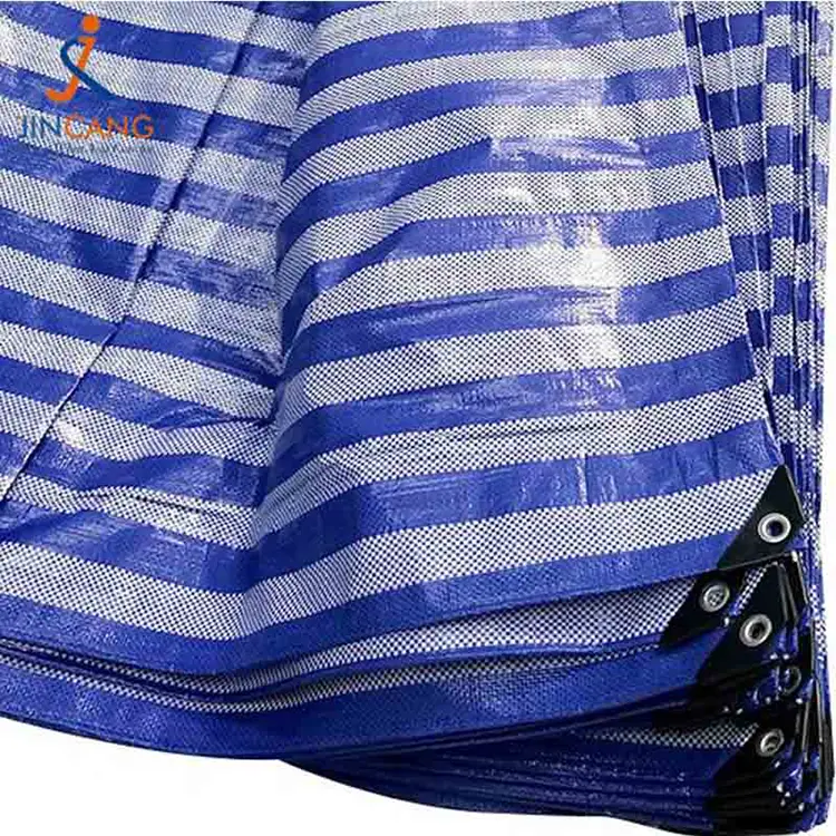 Material reciclat 100% PP Tarpaulină cu triunghi negru armat