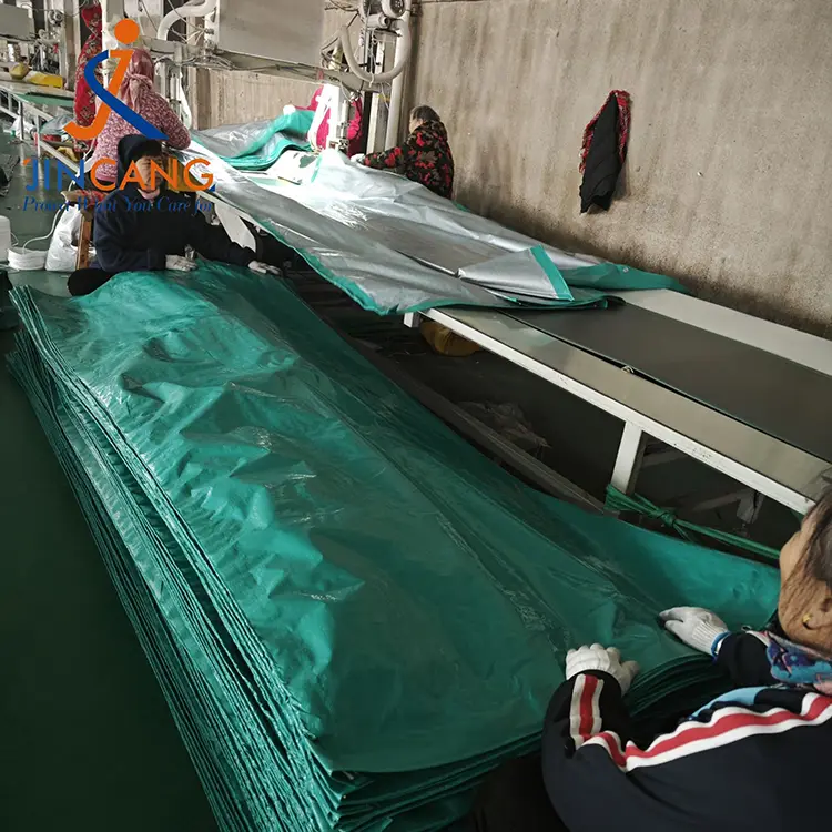 120gsm Green Silver PE prelate