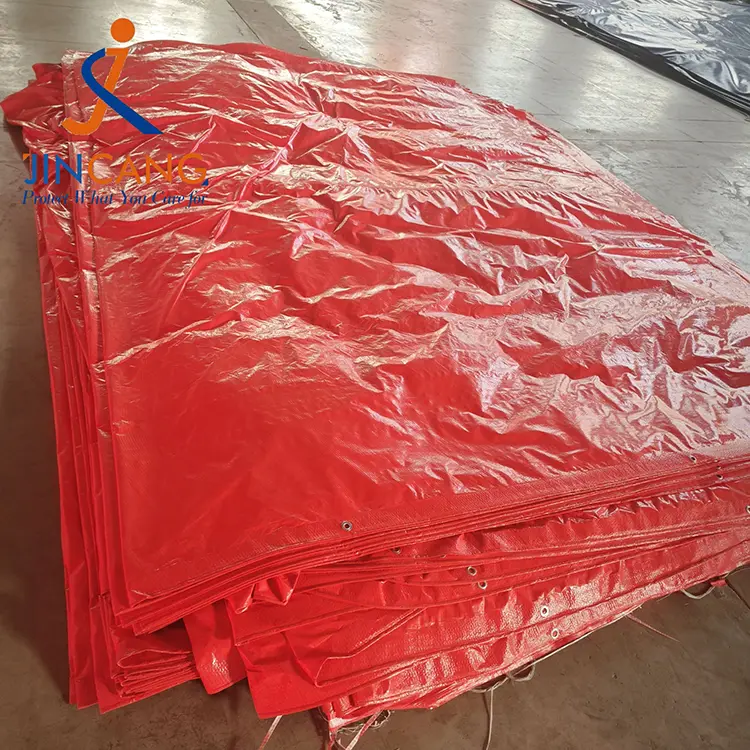 80g Orange PE Tarpaulin