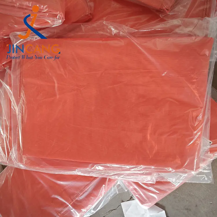 80g Orange PE Tarpaulin