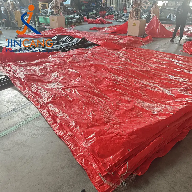 80g Orange PE Tarpaulin