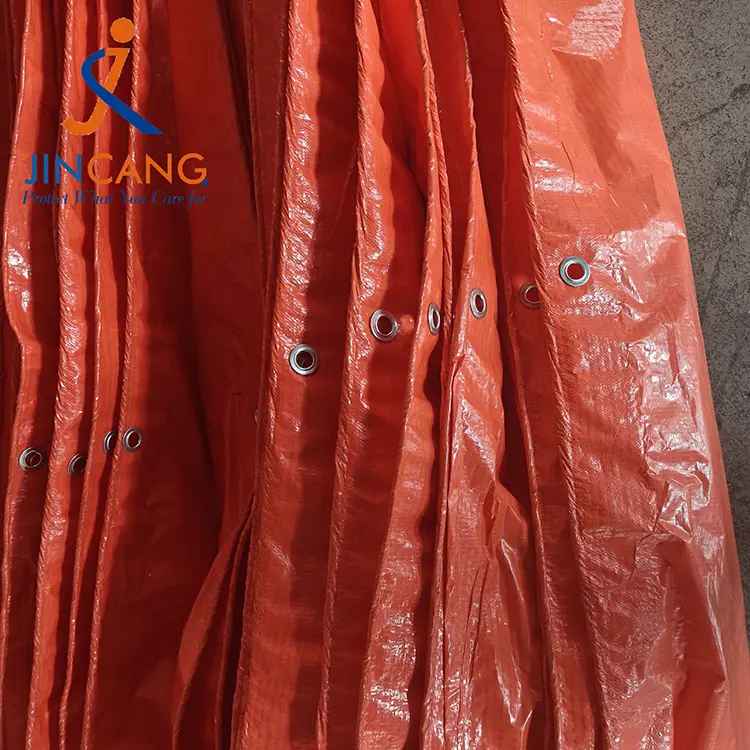 80g Orange PE Tarpaulin