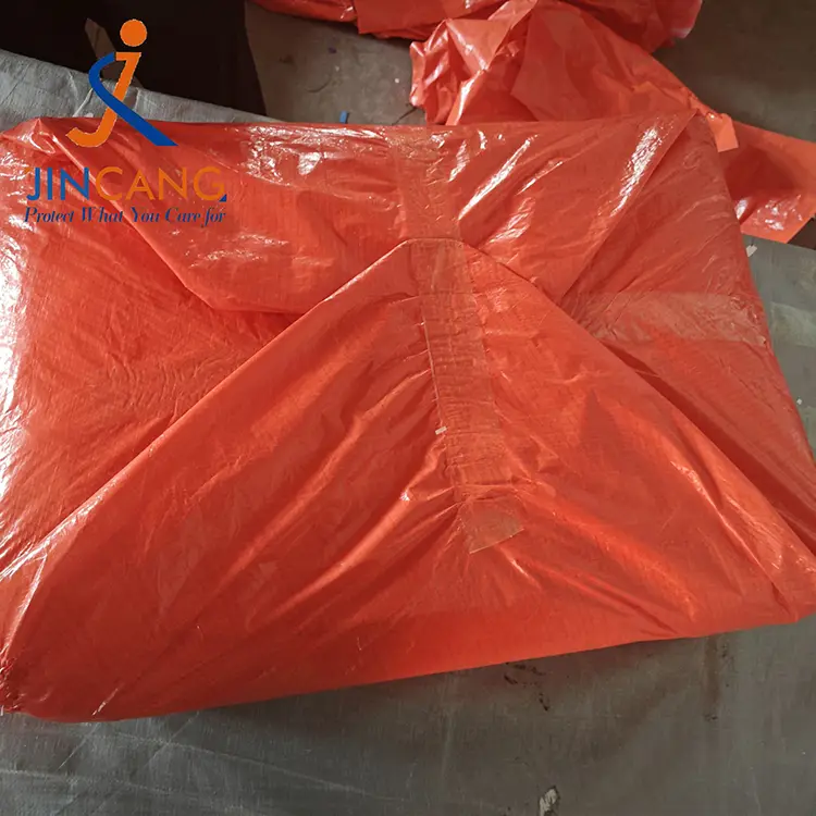 80g Orange PE Tarpaulin
