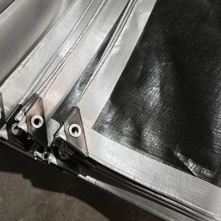 Black Silver 240 Virgin PE Tarpaulin