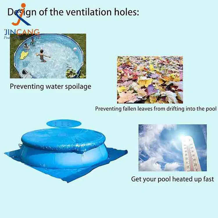 Huse de piscină de la prelată albastră PE