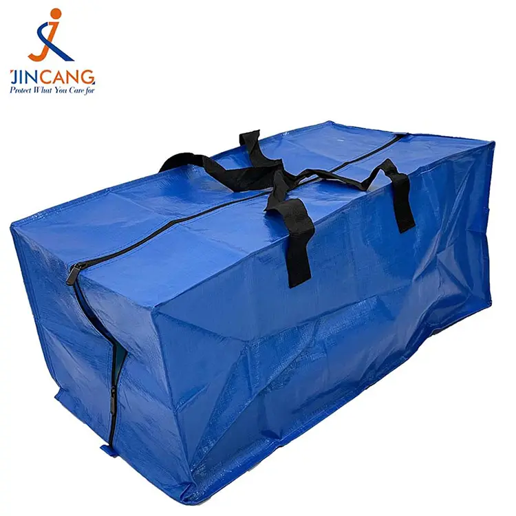 Geantă în mișcare țesută PP pliabilă din supermarket Geantă în mișcare țesută PP pliabilă din supermarket